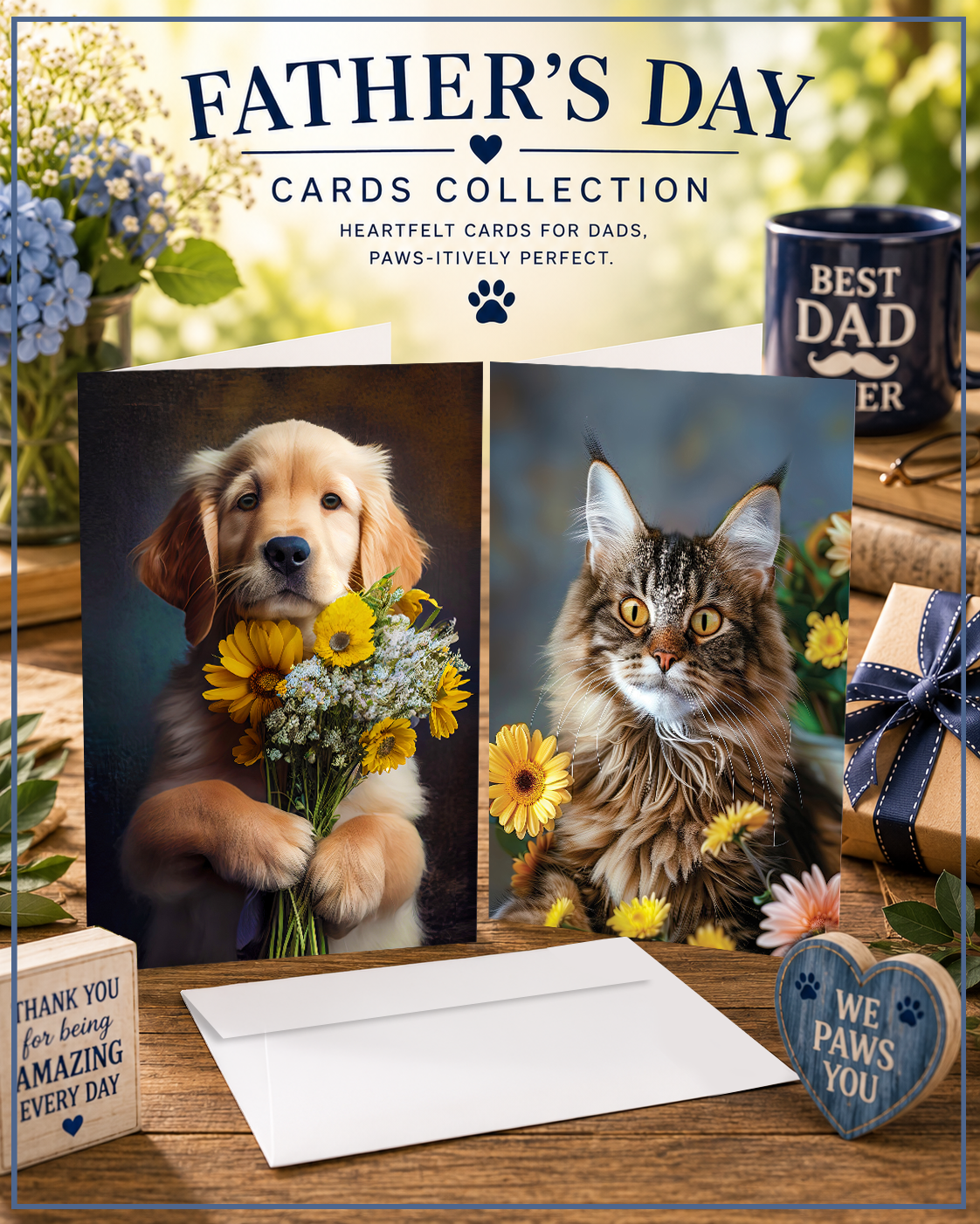 Pets for Father's Day Cards
